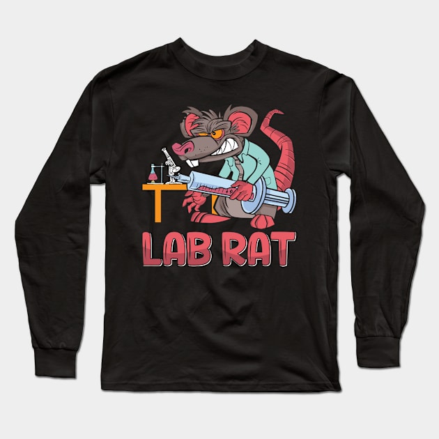 Lab Tech Lab Rat Laboratory Chemist Technician Long Sleeve T-Shirt by T-Shirt.CONCEPTS